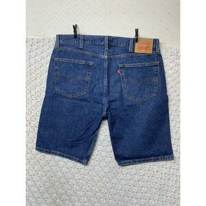 Levis 505 Shorts Mens Size W38 L10 Blue Denim Regular Fit 100% Cotton